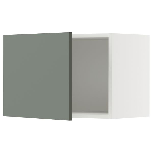 Навесной шкаф, белый, Nickebo матовый серо-зеленый, 60x40 см IKEA METOD МЕТОД 395.655.16 - фото 1