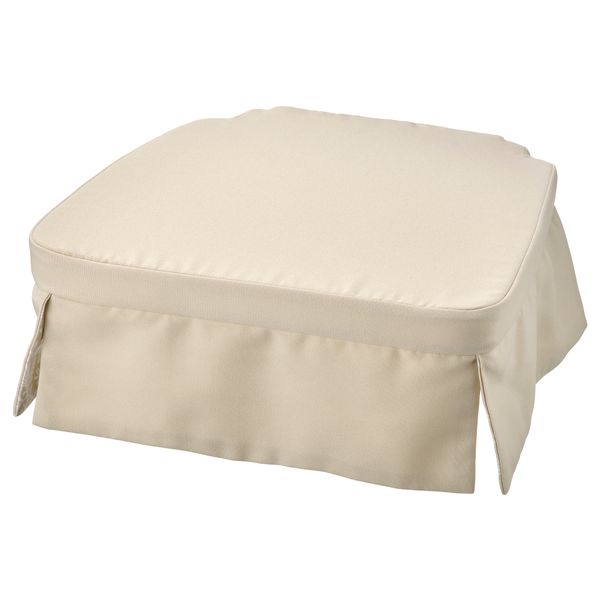 Подушка на стул, бежевый, белый, 42, 35x42x4 см IKEA DVÄRGDUNÖRT 805.521.39 - фото 3