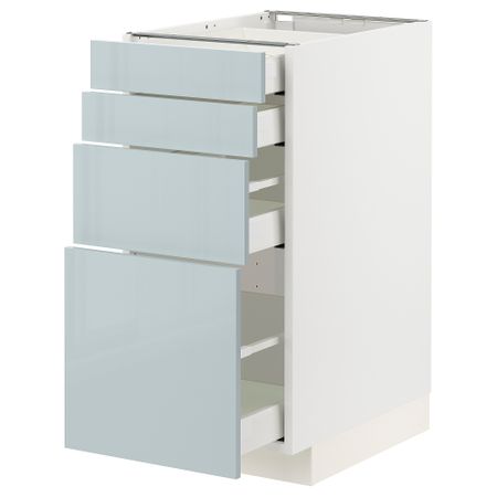 Напольный шкаф 4 фасада,4 ящика, 40x60 cm IKEA METOD МЕТОД, MAXIMERA МАКСИМЕРА 994.792.57