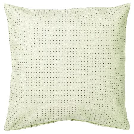 Чехол на подушку ЮППЕРЛИГ, светло-зеленый, точечный (50x50 см)