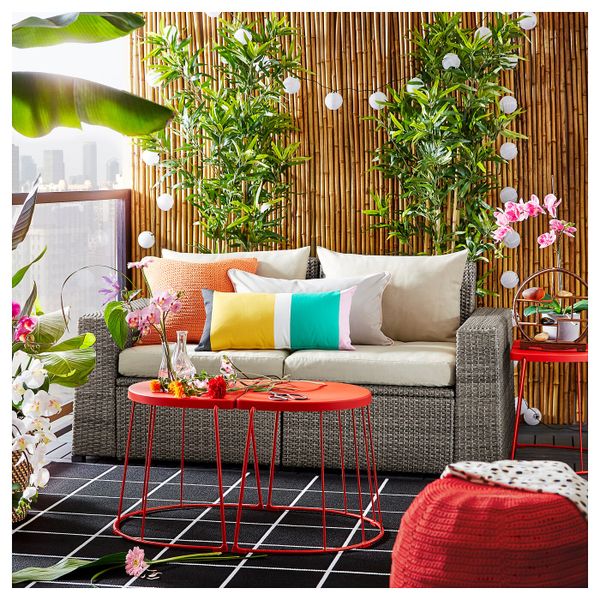 2-местный модульный диван, садовый, темно-серый/Холло бежевый 161x82x82 см IKEA СОЛЛЕРОН 192.884.74 - фото 2