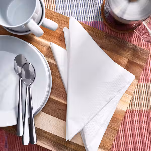 FANTASTISK Салфетка бумажная - белый 40x40 см - схема-чертеж с размерами