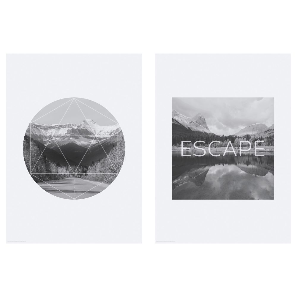 Набор постеров, 2 штуки ТВИЛЛИНГ, Горы (50x70 см) - фото 1