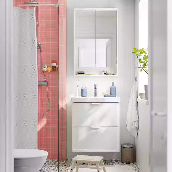 HAVBÄCK Шкаф для раковины с ящиками - белый 60x48x63 см - фото 2