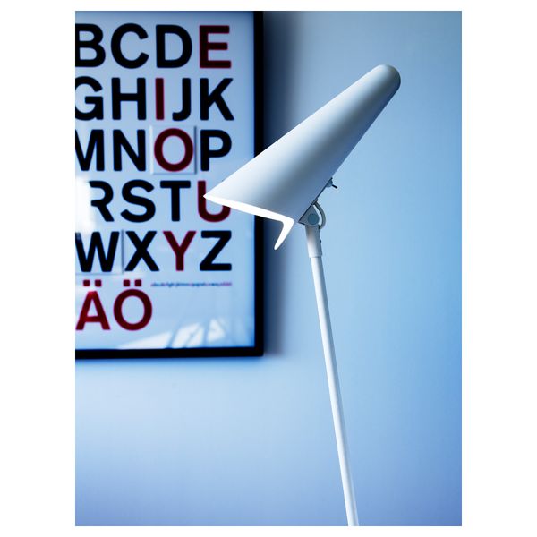 Светильник напольный, светодиодный ИКЕА СТОКГОЛЬМ, белый - фото 2