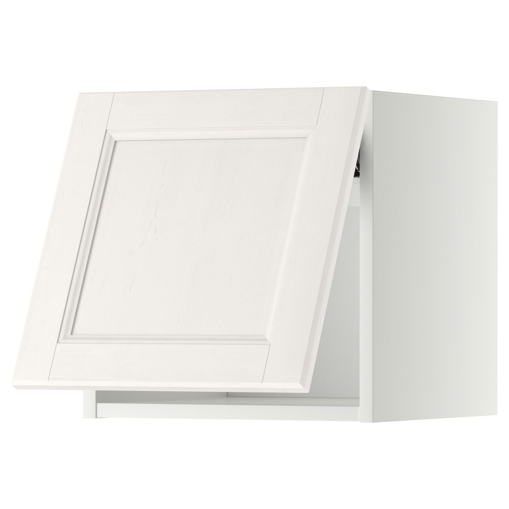 Горизонтальный навесной шкаф МЕТОД, белый, Лаксарби белый - схема-чертеж с размерами