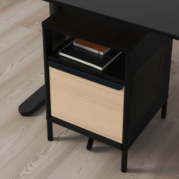 Модуль для хранения, на ножках, сетка черный 41x61 см IKEA BEKANT БЕКАНТ 192.824.10 - фото 3