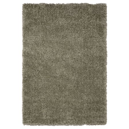 Ковер, длинный ворс, серо-зеленый, 160x230 см IKEA VOLLERSLEV ВОЛЛЕРСЛЕВ 905.617.46