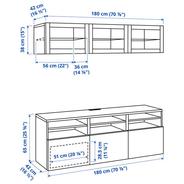 IKEA, дополнительный ракурс - схема-чертеж с размерами