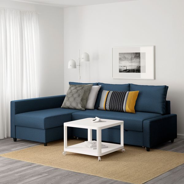 Угловой диван-кровать с отделением для/хран, Шифтебу темно-синий IKEA FRIHETEN ФРИХЕТЭН 804.191.45 - фото 2