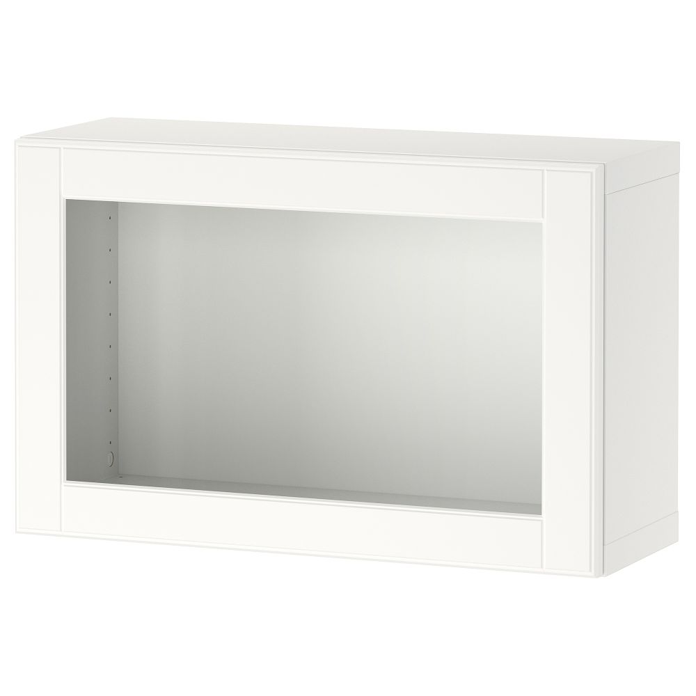 Стеллаж со стеклянная дверью, белый, Ostvik белый, 60x22x38 см IKEA BESTÅ БЕСТО 294.249.61 - фото 1
