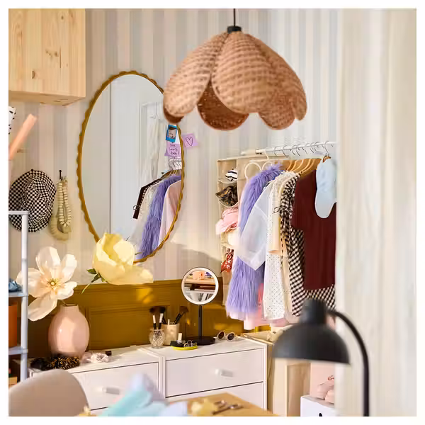 DAGGKAPRIFOL ДАГГКАПРИФОЛ Зеркало - темно-желтый 60x100 см - схема-чертеж с размерами