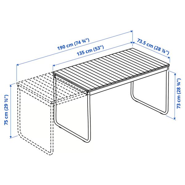 IKEA в интерьере - схема-чертеж с размерами