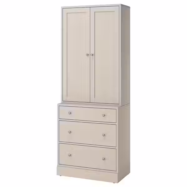 HAVSTA Комбинация для хранения с ящиками - серо-бежевый 81x47x212 см - фото 1