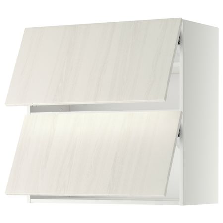 Навесной шкаф, 2 дверцы, горизонтальный МЕТОД, белый, Росдаль белый