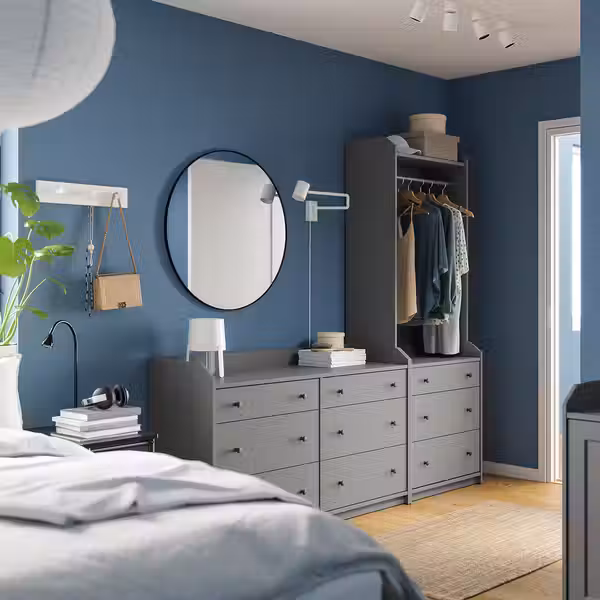 HAUGA Комбинация д/хранения - серый 208x199 см - фото 2