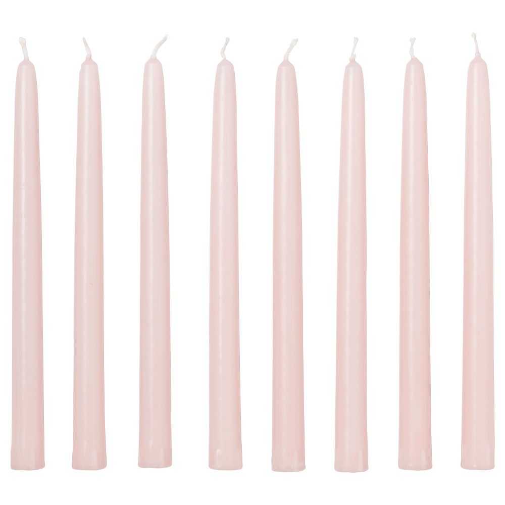 Неароматическая свеча КЛОКХЕТ, светло-розовый (25 см) - фото 1
