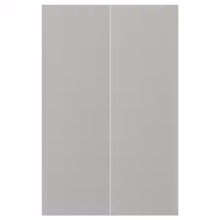 HAVSTORP Дверца д/напольн углового шк, 2шт - светло-серый 25x80 см
