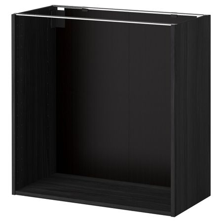 Каркас напольного шкафа, под дерево черный 80x37x80 см IKEA МЕТОД 303.679.88
