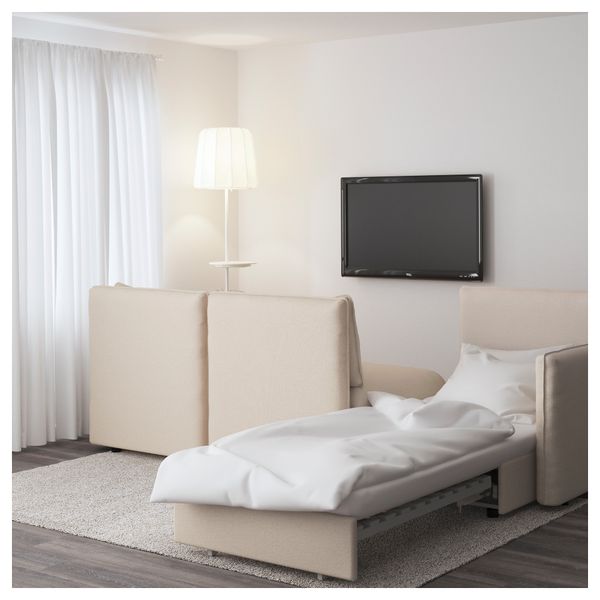 3-местный диван-кровать ВАЛЛЕНТУНА, Оррста бежевый - фото 2