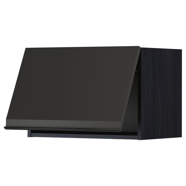Навесной горизонтальный шкаф, черный, Upplöv матовый антрацит, 60x40 см IKEA METOD МЕТОД 094.954.26 - фото 2