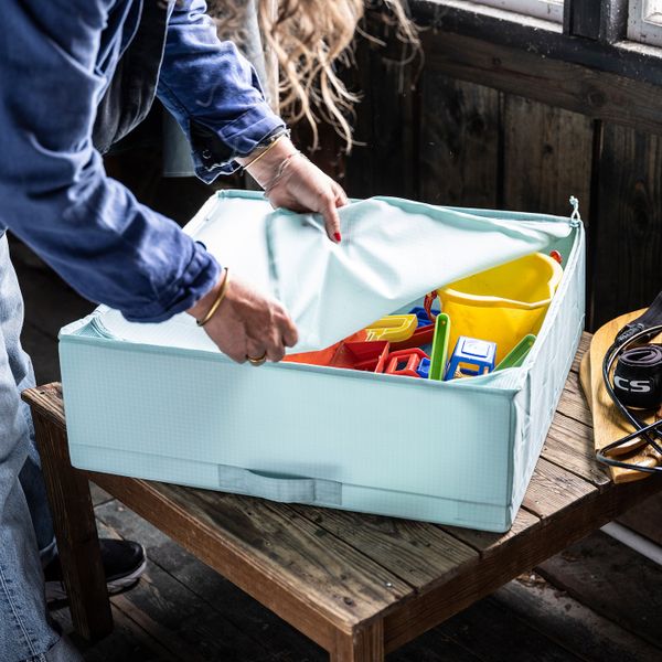 Сумка для хранения, светлая бирюза 55x51x18 см IKEA STUK СТУК 604.716.53 - фото 3