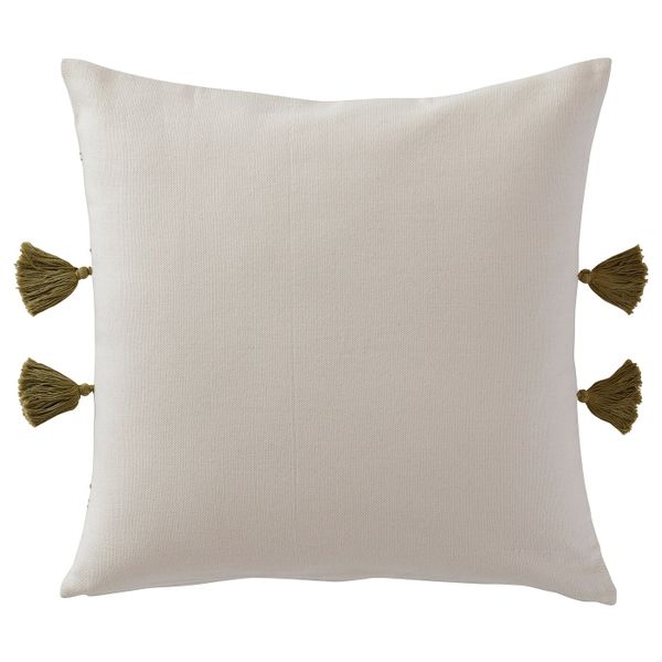 Чехол на подушку, ручная работа белый с оттенком 50x50 см IKEA HERVOR ГЕРВЭР 704.847.25 - фото 2
