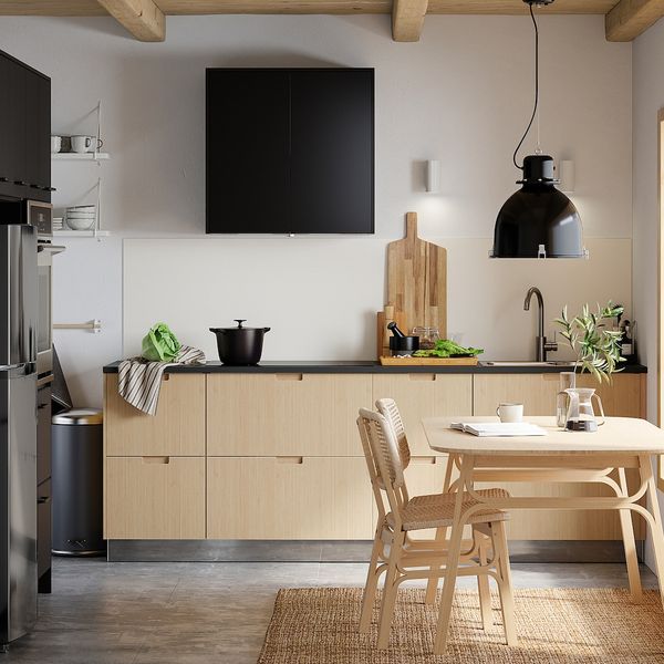 Стол обеденный, светлый бамбук 180x90 см IKEA VOXLÖV ВОКСЛЁВ 404.492.67 - схема-чертеж с размерами