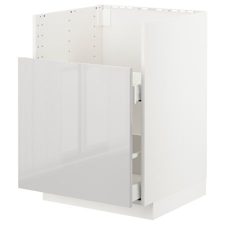 Шкаф под мойку БРЕДШЁН, 1фасад, 2ящика, 60x60 cm IKEA METOD МЕТОД 492.990.89
