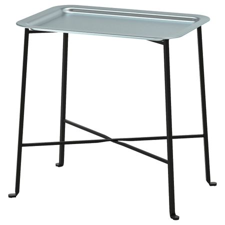 Сервировочный столик для дома/улицы, темно-серый/серый 56x36 см IKEA KUNGSHATT КУНГСХАТТ 704.626.91