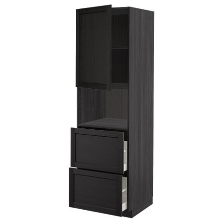 Высокий шкаф для СВЧ, дверца,2ящика, 60x60x200 cm IKEA METOD МЕТОД, MAXIMERA МАКСИМЕРА 194.607.37