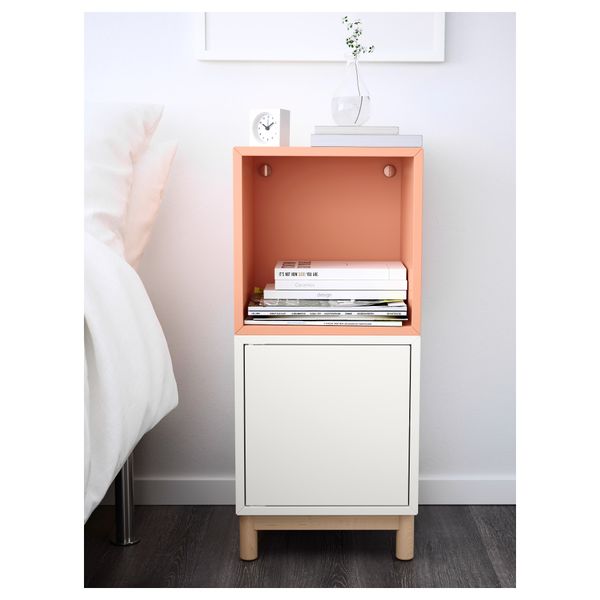 Комбинация шкафов с ножками ЭКЕТ, белый, светло-оранжевый (35x35x80 см) - фото 2