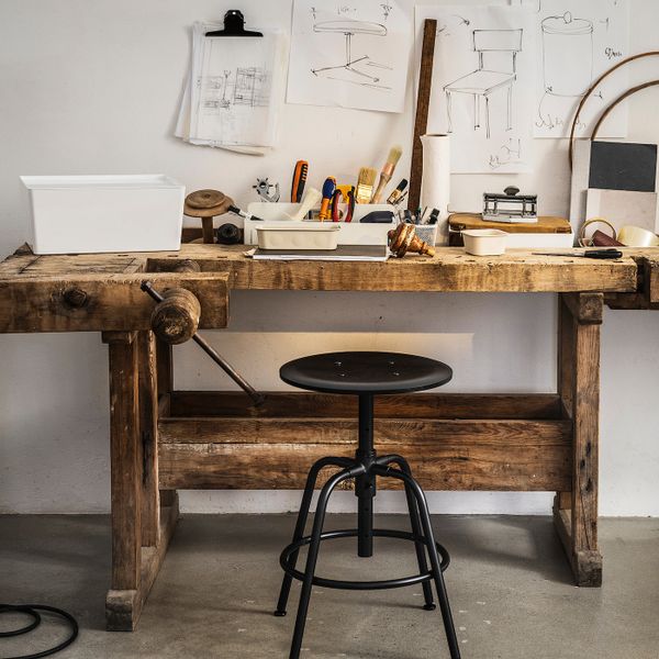 Органайзер, пластик/бежевый 10x10x5 см IKEA NOJIG НОЙИГ 604.770.42 - схема-чертеж с размерами