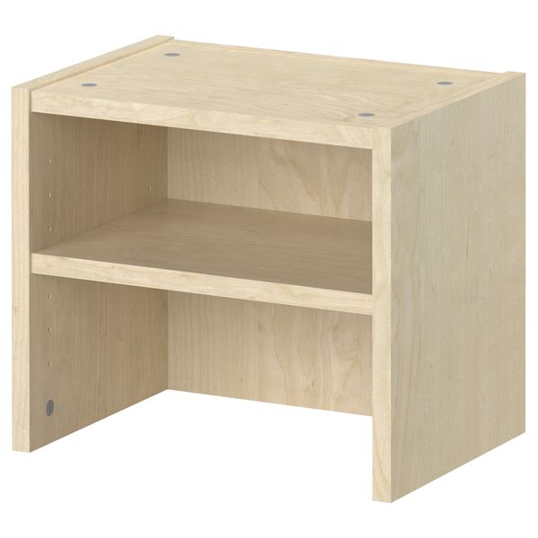 Верхняя полка БИЛЛИ, березовый шпон (40x28x35 см) - схема-чертеж с размерами