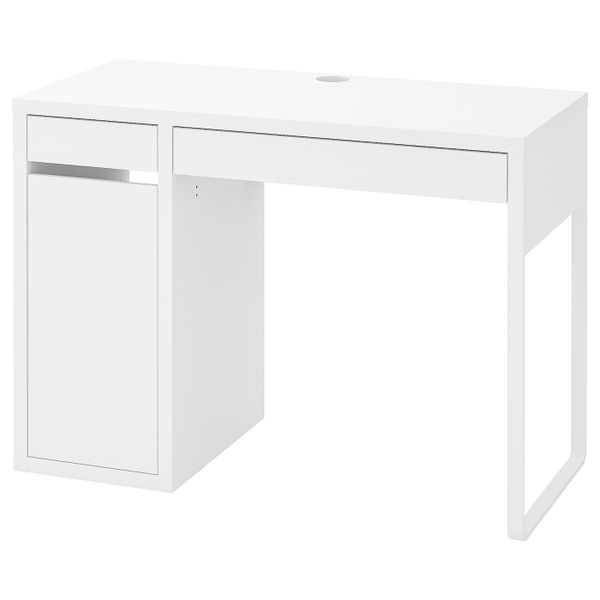 Письменный стол, белый 105x50 см IKEA MICKE МИККЕ 003.739.19 - фото 1