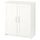 Шкаф с дверями, белый 78x95 см IKEA BRIMNES БРИМНЭС 003.842.44