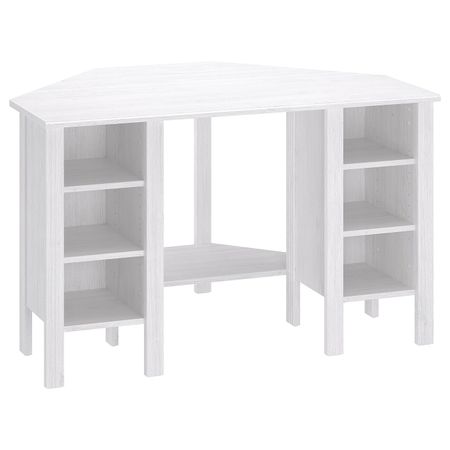 Угловой письменный стол, белый 120x73 см IKEA БРУСАЛИ 503.796.69
