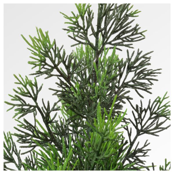 Искусственное растение в горшке ФЕЙКА, д/дома/улицы, кипарис (21 см) - схема-чертеж с размерами