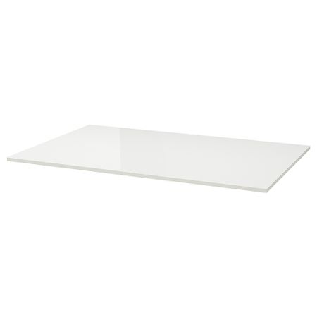 Столешница, 135x85 см, глянцевый белый IKEA TORSBY ТОРСБИ 602.563.14