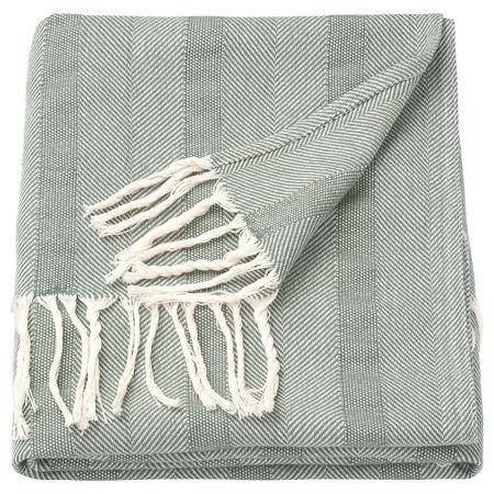 Плед, зеленый 130x170 см IKEA GERHILD ГЕРХИЛЬД 204.998.28