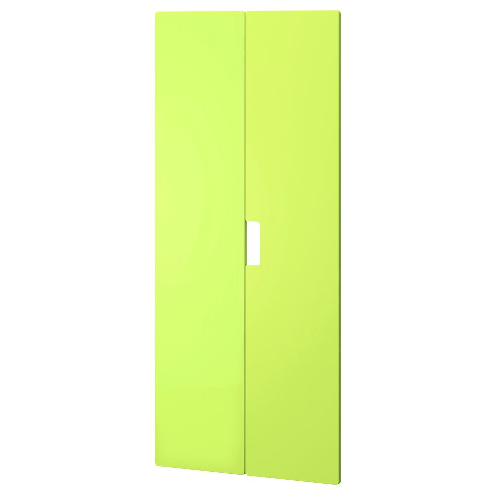 Дверь СТУВА МОЛАД, зеленый (60x128 см) - схема-чертеж с размерами