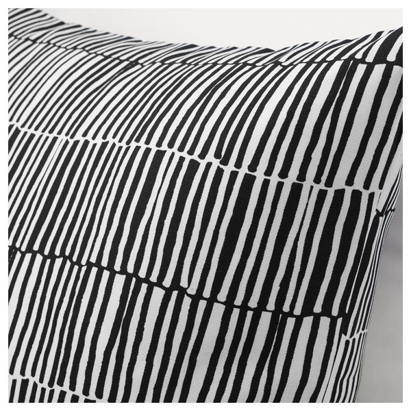 Чехол на подушку ВЕНДЛА, черный/белый (50x50 см) - фото 2