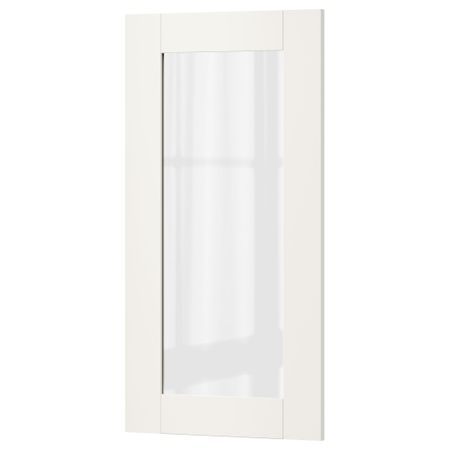 Стеклянная дверь СЭВЕДАЛЬ, белый