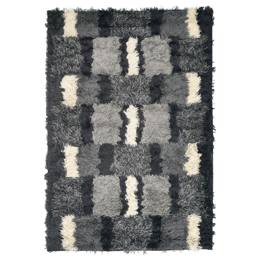 Ковер, длинный ворс, разноцветный 133x195 см IKEA NAUTRUP НАУТРУП 004.400.18 - фото 1