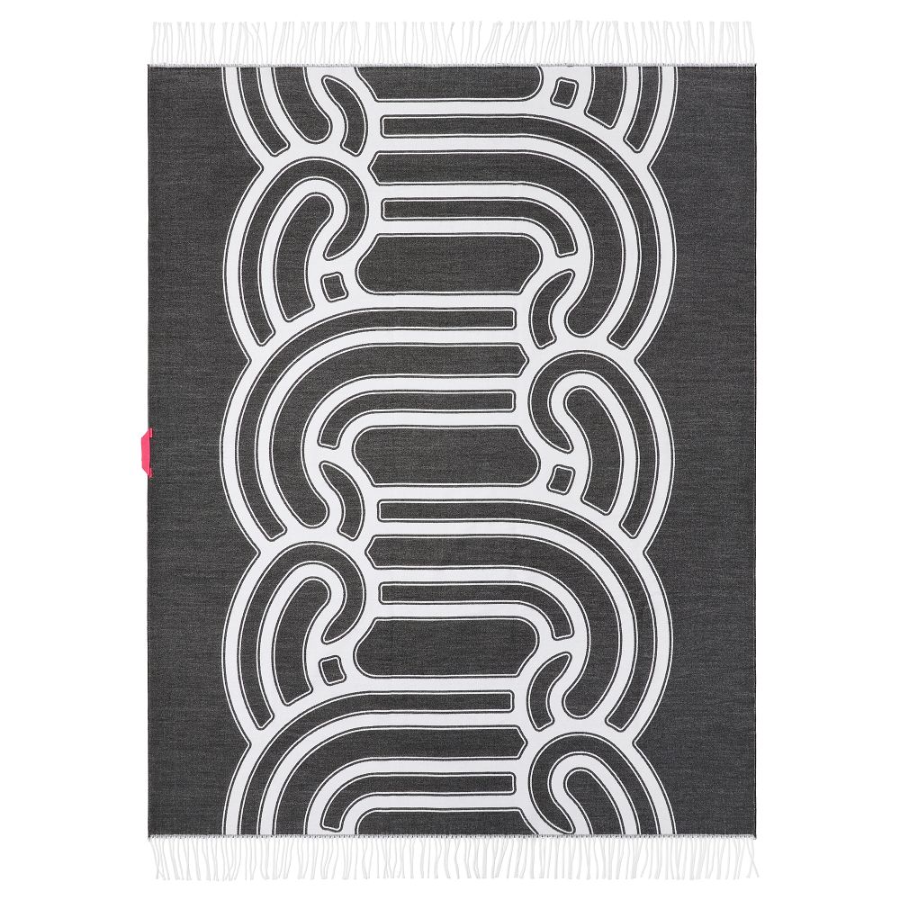 Плед, черный-белый, 130x170 см IKEA SÖTRÖNN 705.696.11 - фото 1