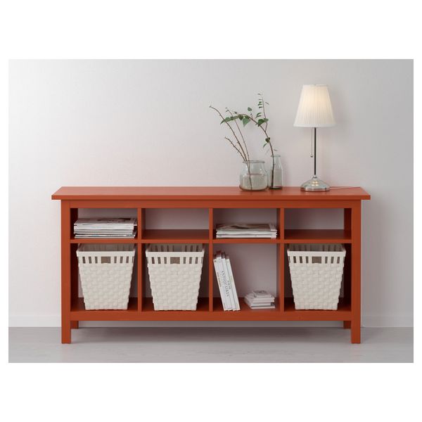 Консольный стол ХЕМНЭС, красно-коричневый (157x40 см) - фото 2