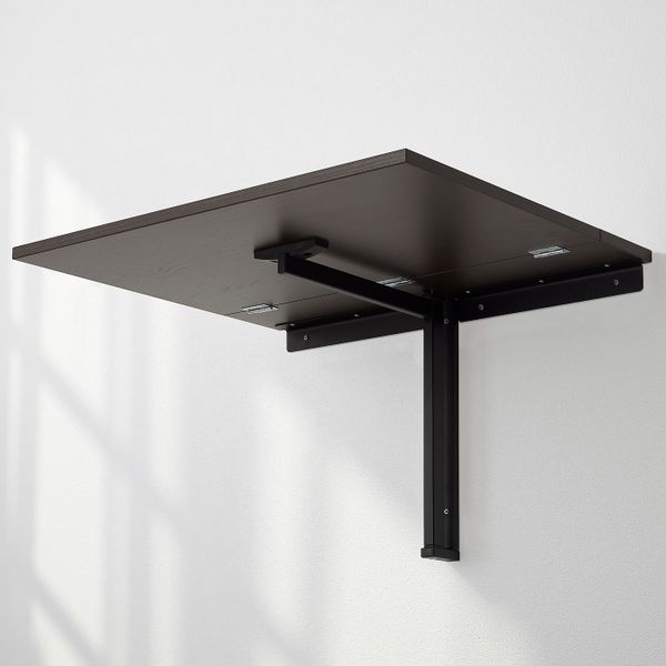 Стол откидной стенного крепежа, черно-коричневый 74x60 см IKEA NORBERG НОРБЕРГ 904.946.86 - схема-чертеж с размерами