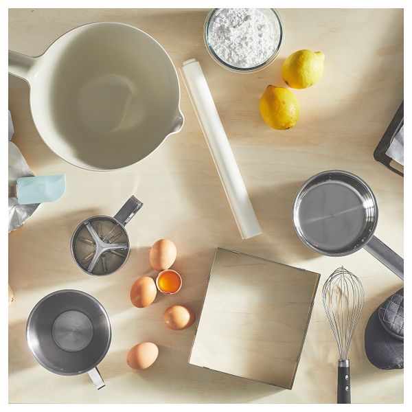 Миска для теста, бежевый 3.0 л IKEA VISPNING ВИСПНИНГ 904.853.09 - схема-чертеж с размерами