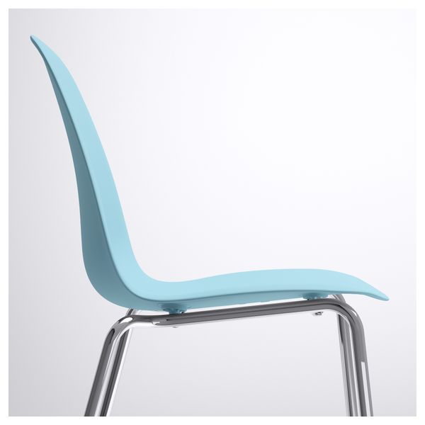 Стул ЛЕЙФ-АРНЕ, голубой, Брур-Инге хромированный - фото 4