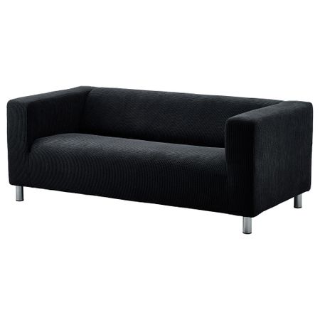 2-местный диван, Vansbro черный IKEA KLIPPAN КЛИППАН 994.965.63